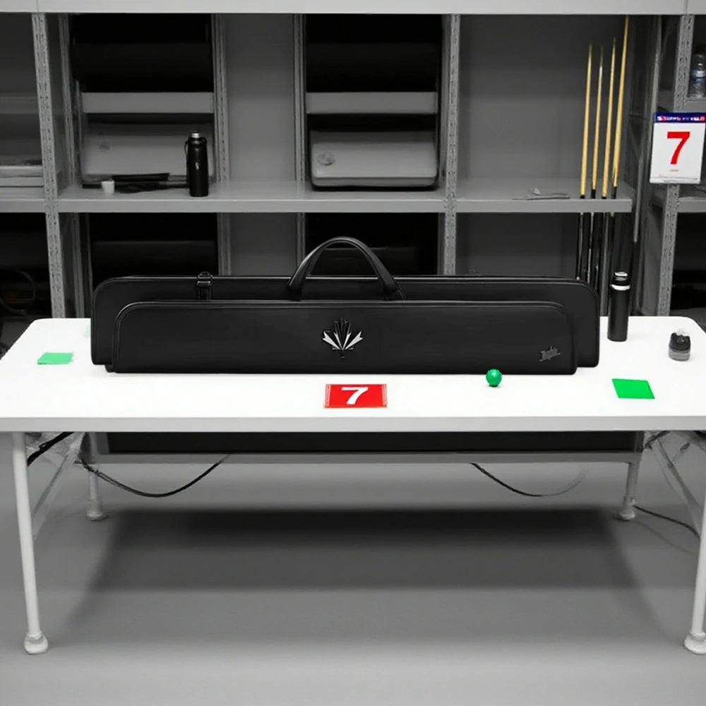 RB Premium 6-Hole 2-Stage Split Club Pool Cue Easy to Manage Handbag - Black