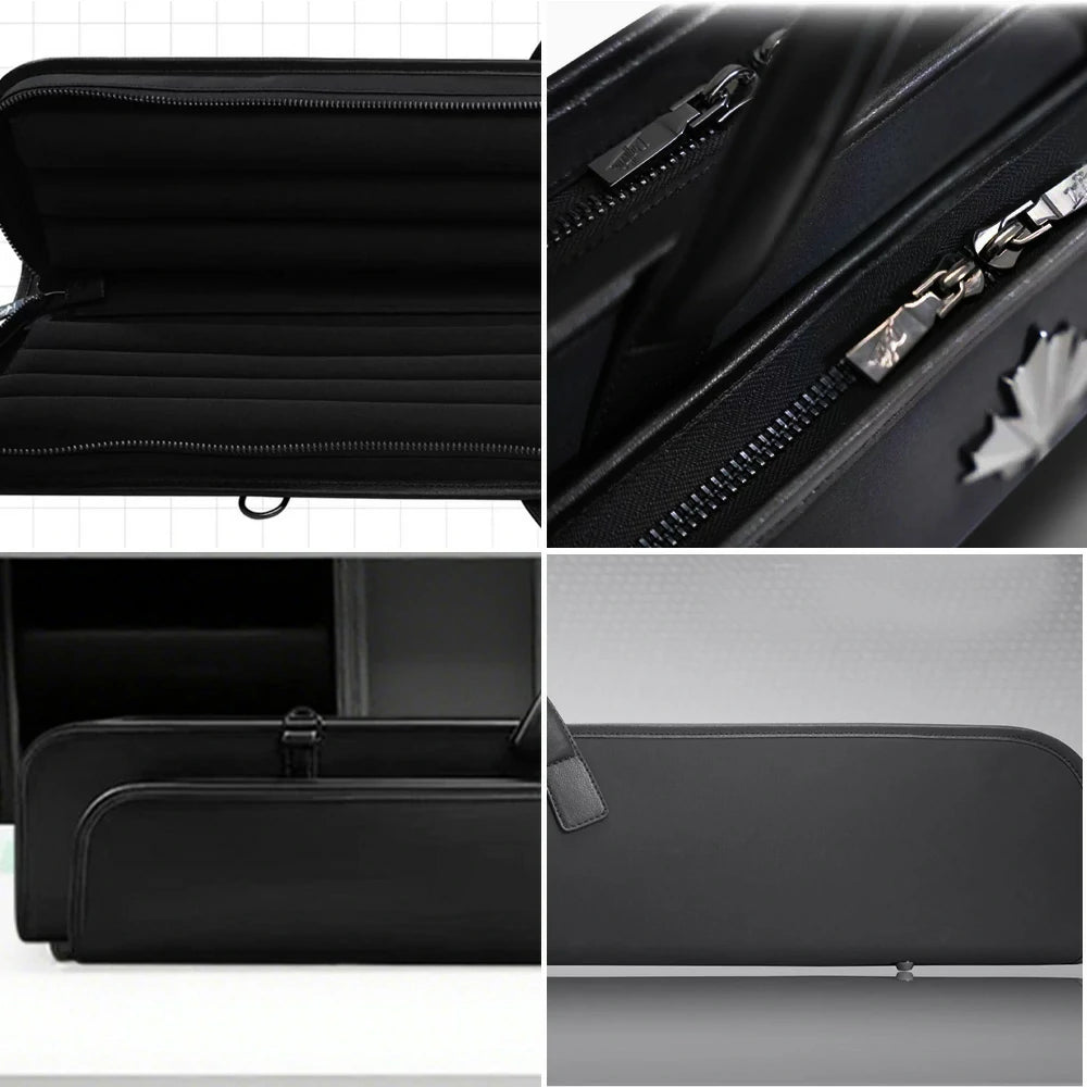 RB Premium 6-Hole 2-Stage Split Club Pool Cue Easy to Manage Handbag - Black