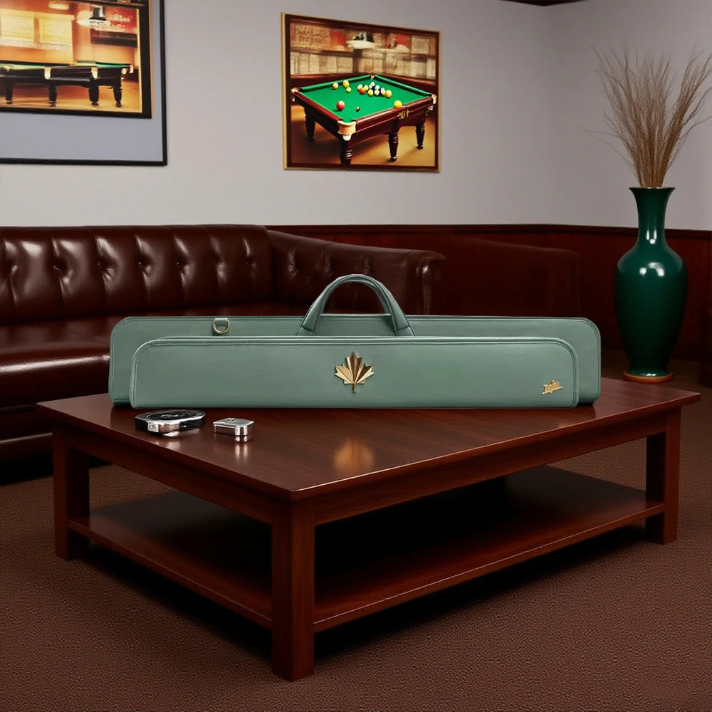 RB Premium 6-Hole 2-Stage Split Club Pool Cue Easy to Manage Handbag - Green