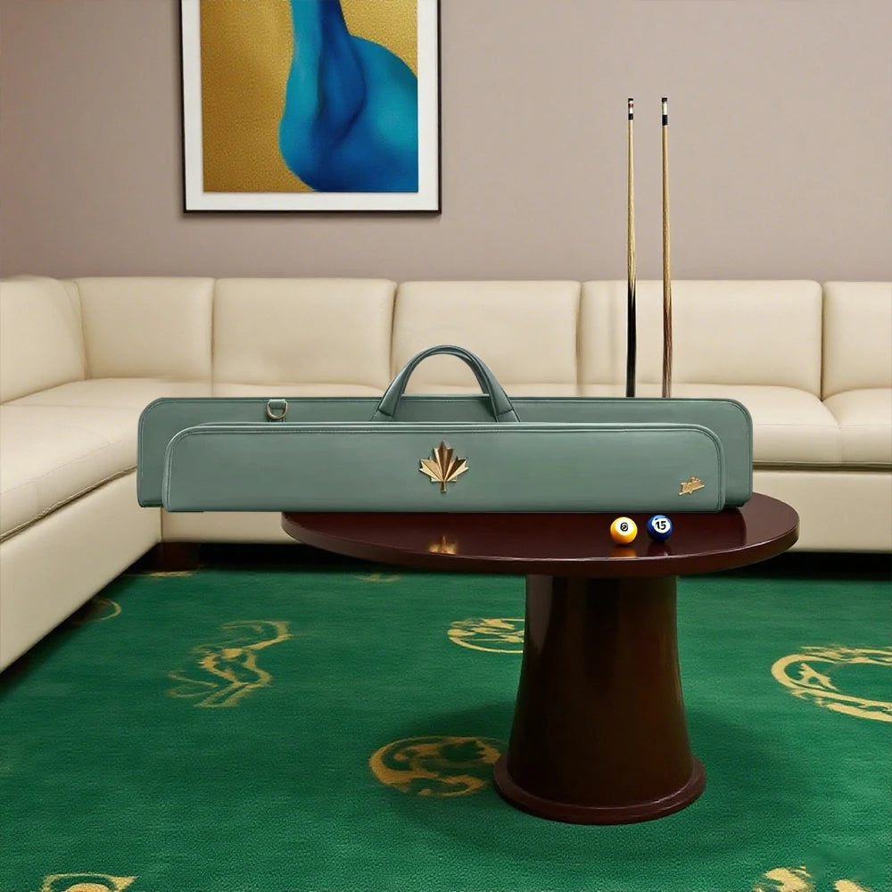 RB Premium 6-Hole 2-Stage Split Club Pool Cue Easy to Manage Handbag - Green