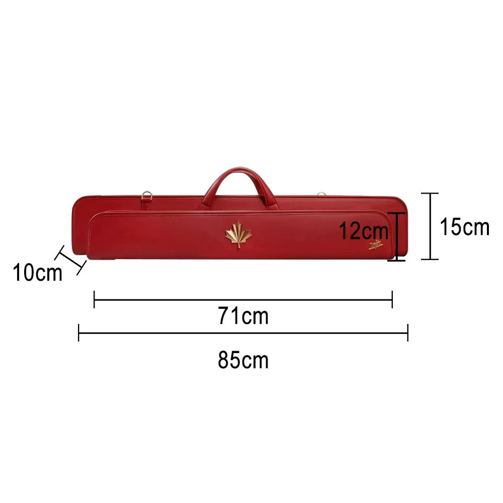 RB Premium 6-Hole 2-Stage Split Club Pool Cue Easy to Manage Handbag - Red