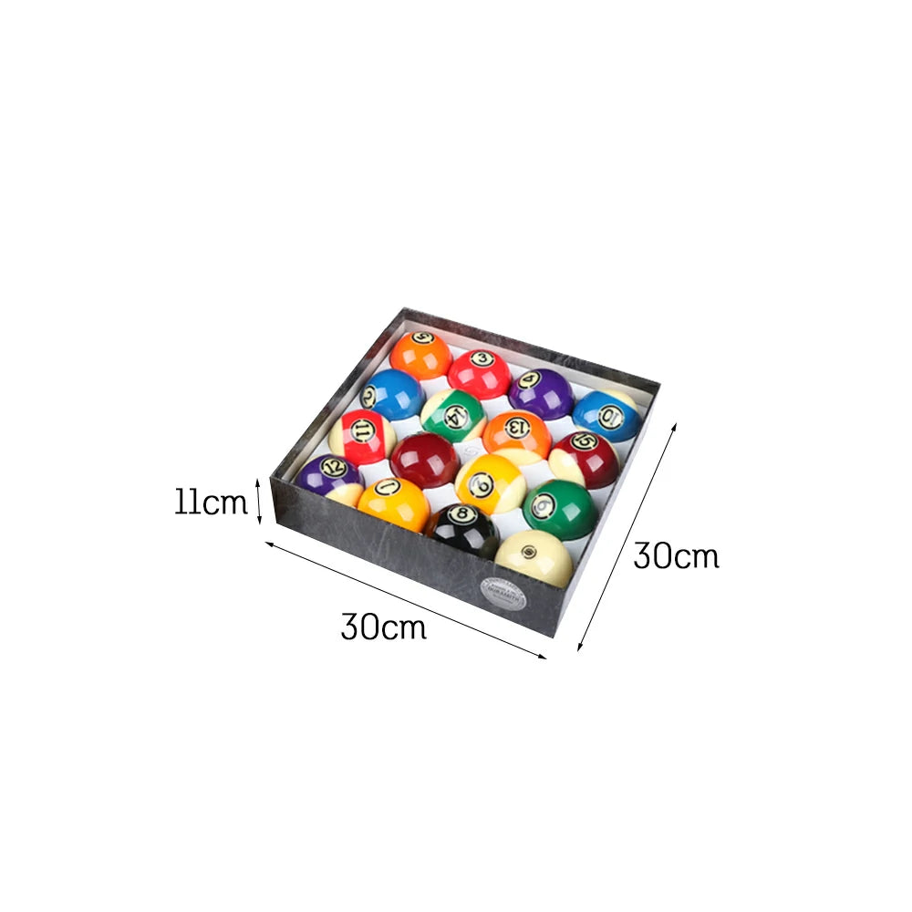 YAMELLO 2 1/4" Advanced Billiards Standard/Professional Edition Large Crystal Ball Match Set - Black