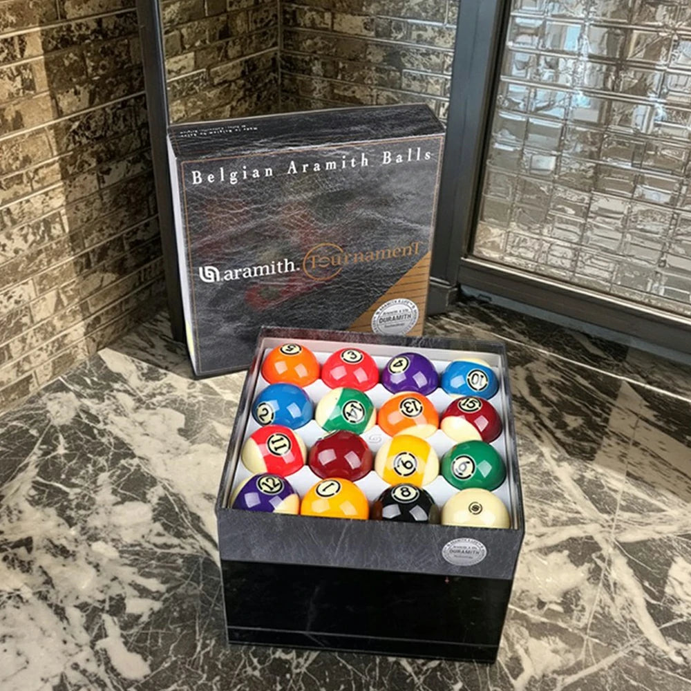 57.2mm Advanced Billiards Standard/Professional Edition Large Crystal Ball Match Set - Black