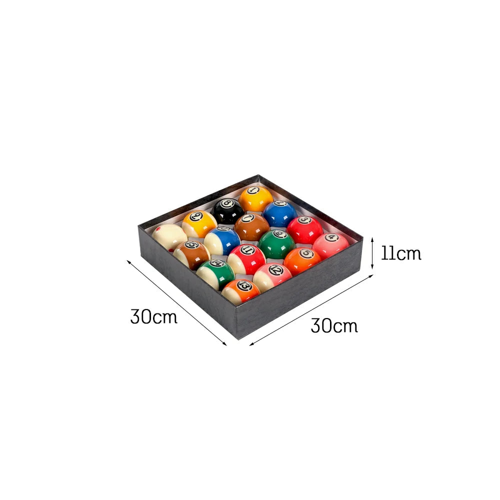 57.2mm Professional Tournament Crystal Billiard Balls - Big Black King Edition for Pool Halls/Home Game Rooms/Championship Events