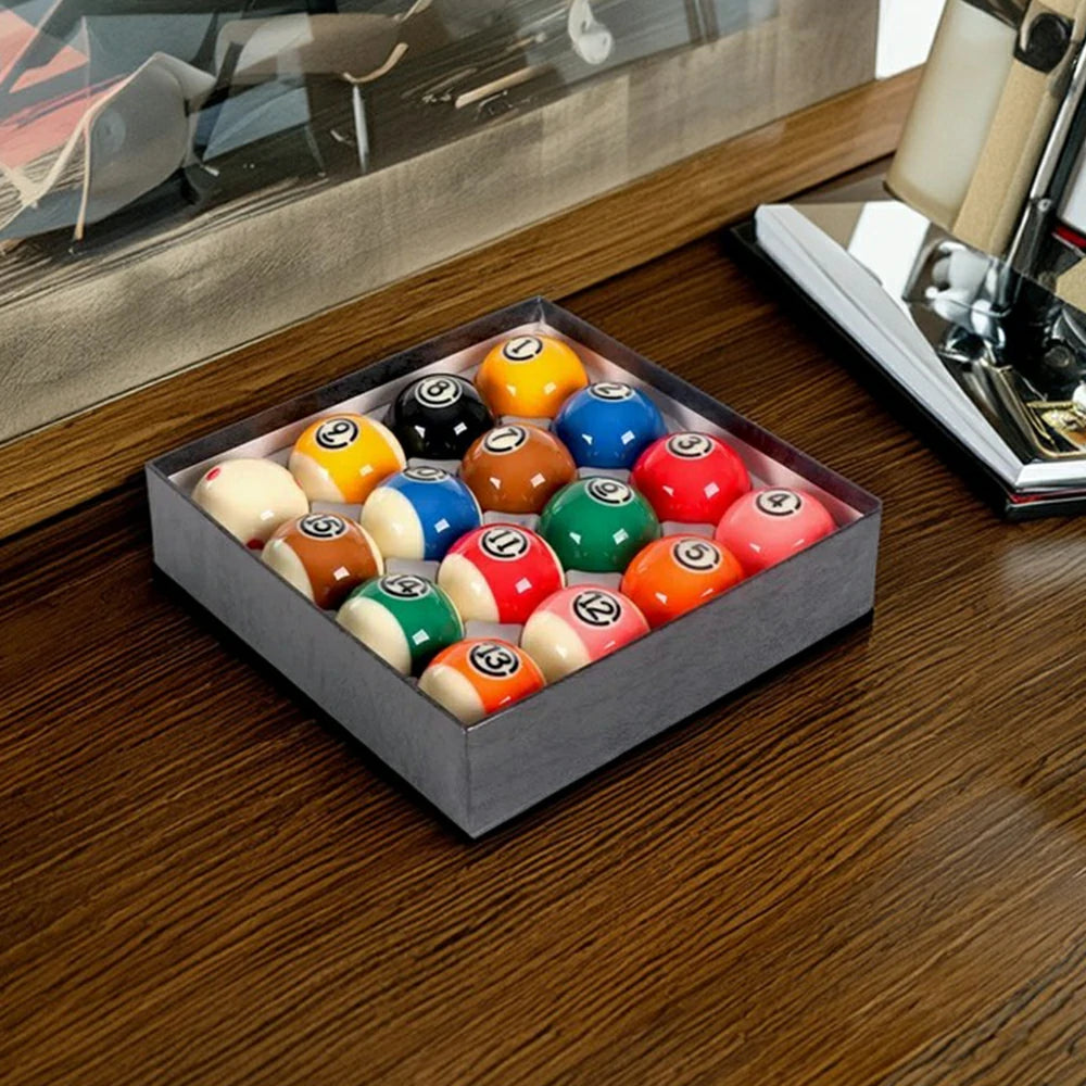 57.2mm Professional Tournament Crystal Billiard Balls - Big Black King Edition for Pool Halls/Home Game Rooms/Championship Events