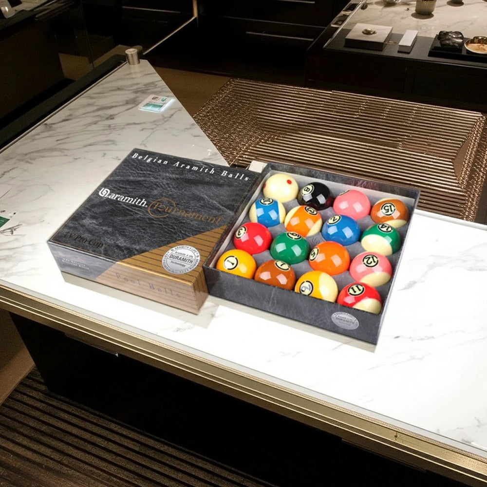 YAMELLO 2 1/4" Advanced Billiards Standard/Professional Edition Large Crystal Ball Match Set - Black