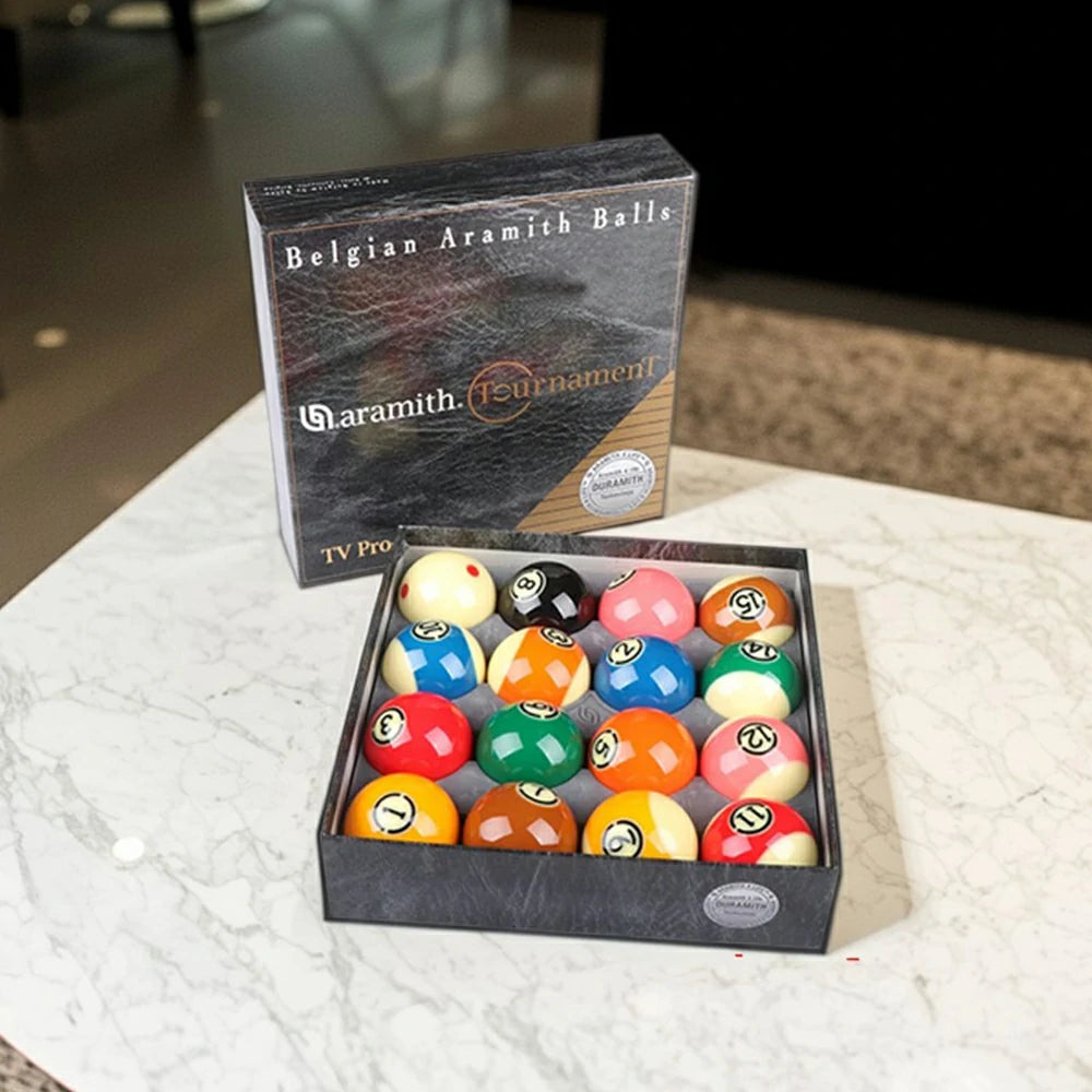 YAMELLO 2 1/4" Advanced Billiards Standard/Professional Edition Large Crystal Ball Match Set - Black