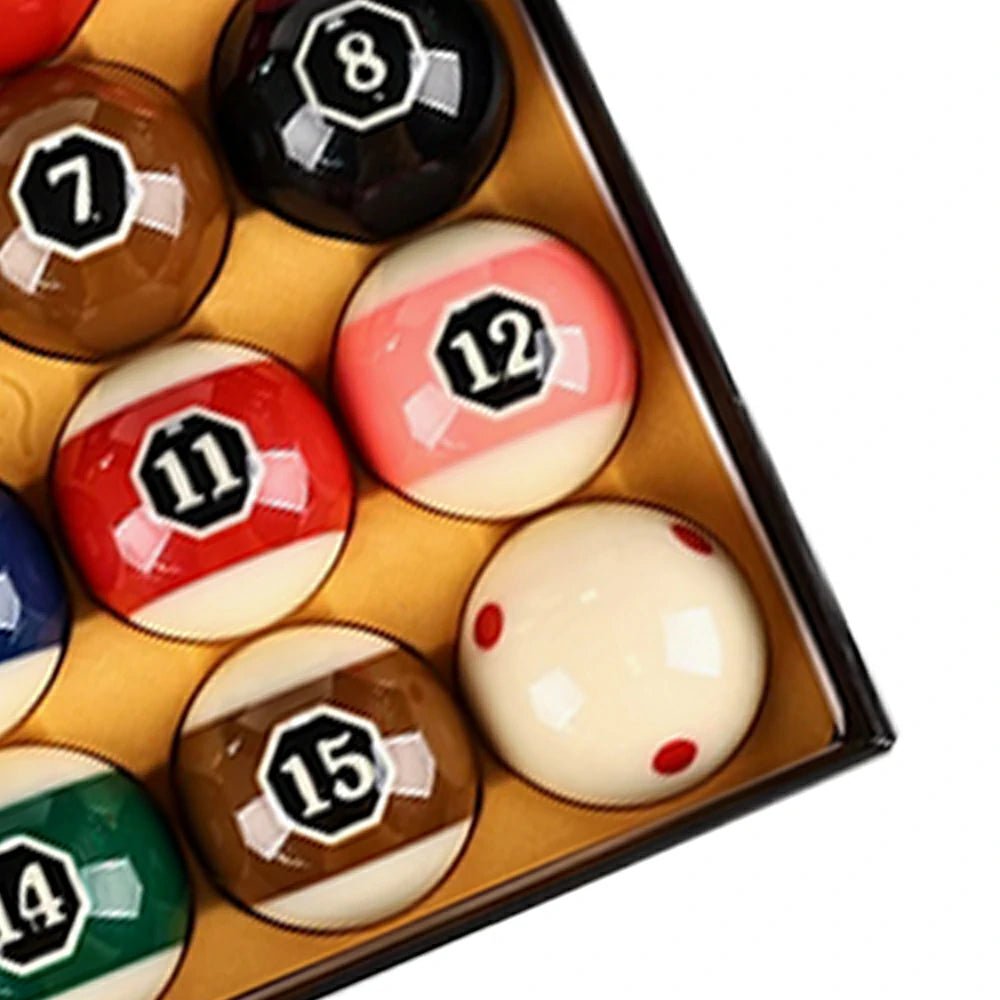 57.2mm Oversized Octagon Crystal Billiard Balls - Pro Tournament Standard Design