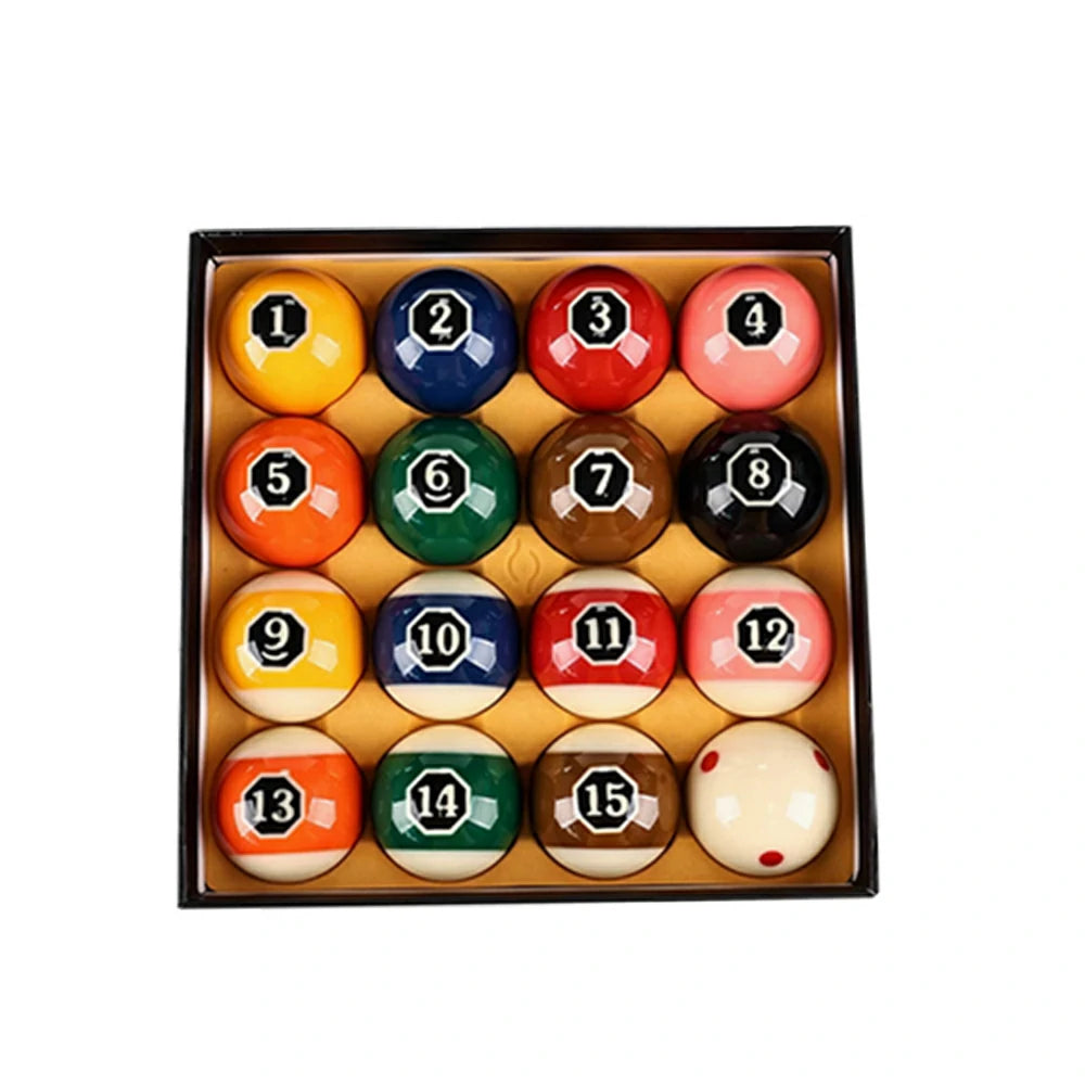 57.2mm Oversized Octagon Crystal Billiard Balls - Pro Tournament Standard Design