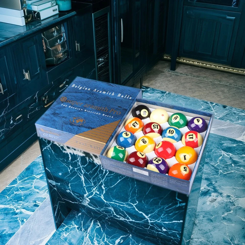 YAMELLO 2 1/4" Advanced Billiards Standard/Professional Edition Large Crystal Ball Match Set - Blue