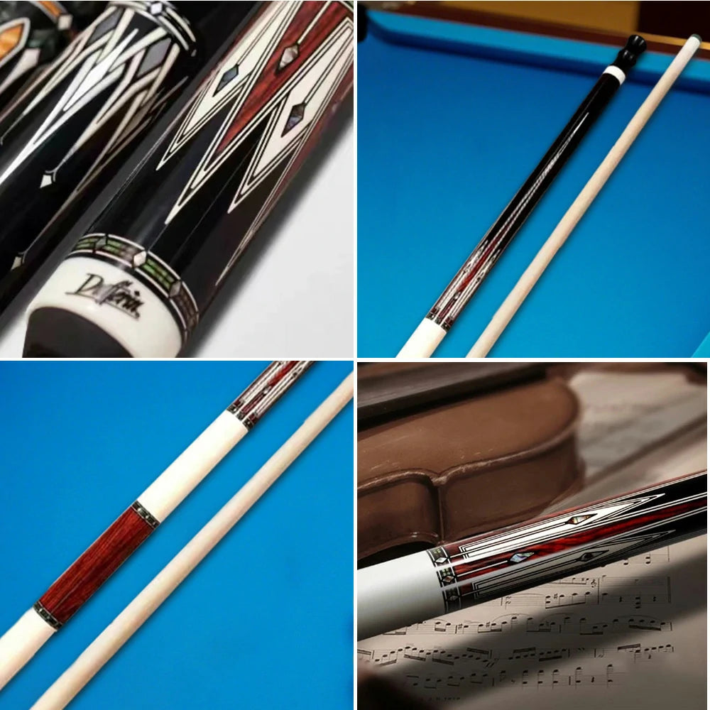 RB 147cm Billiard Cue with 12.5cm Tip High-End Professional Maple Pool Cue Stick Billiards Accessories