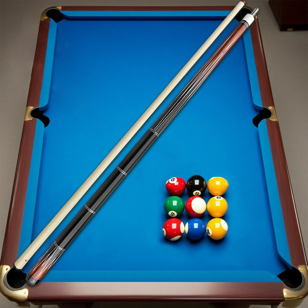 RB Professional Billiard Cue Set - Includes 147cm Pool Cue & 4-Hole Cue Case,Smooth Handle - Black&Red