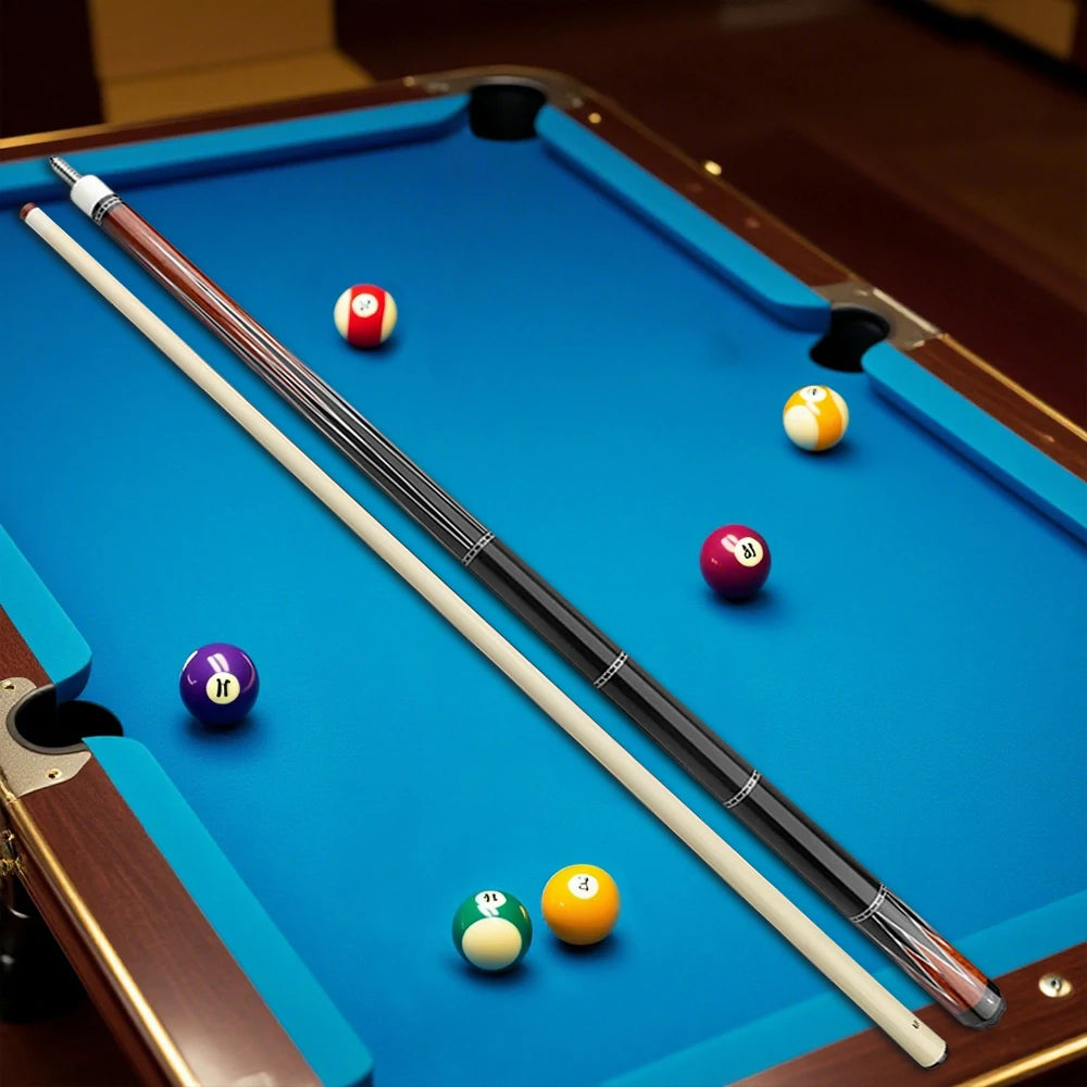 RB Professional Billiard Cue Set - Includes 147cm Pool Cue & 4-Hole Cue Case,Smooth Handle - Black&Red