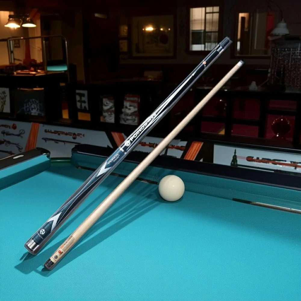 RB Professional Billiard Cue Set - 147cm with 12.5mm Tip, Cue Case Included – Black