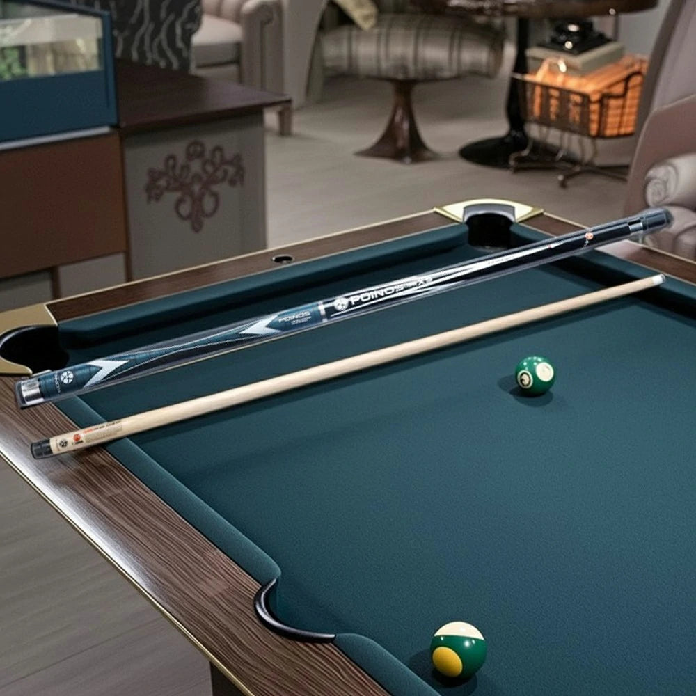 RB Professional Billiard Cue Set - 147cm with 12.5mm Tip, Cue Case Included – Black