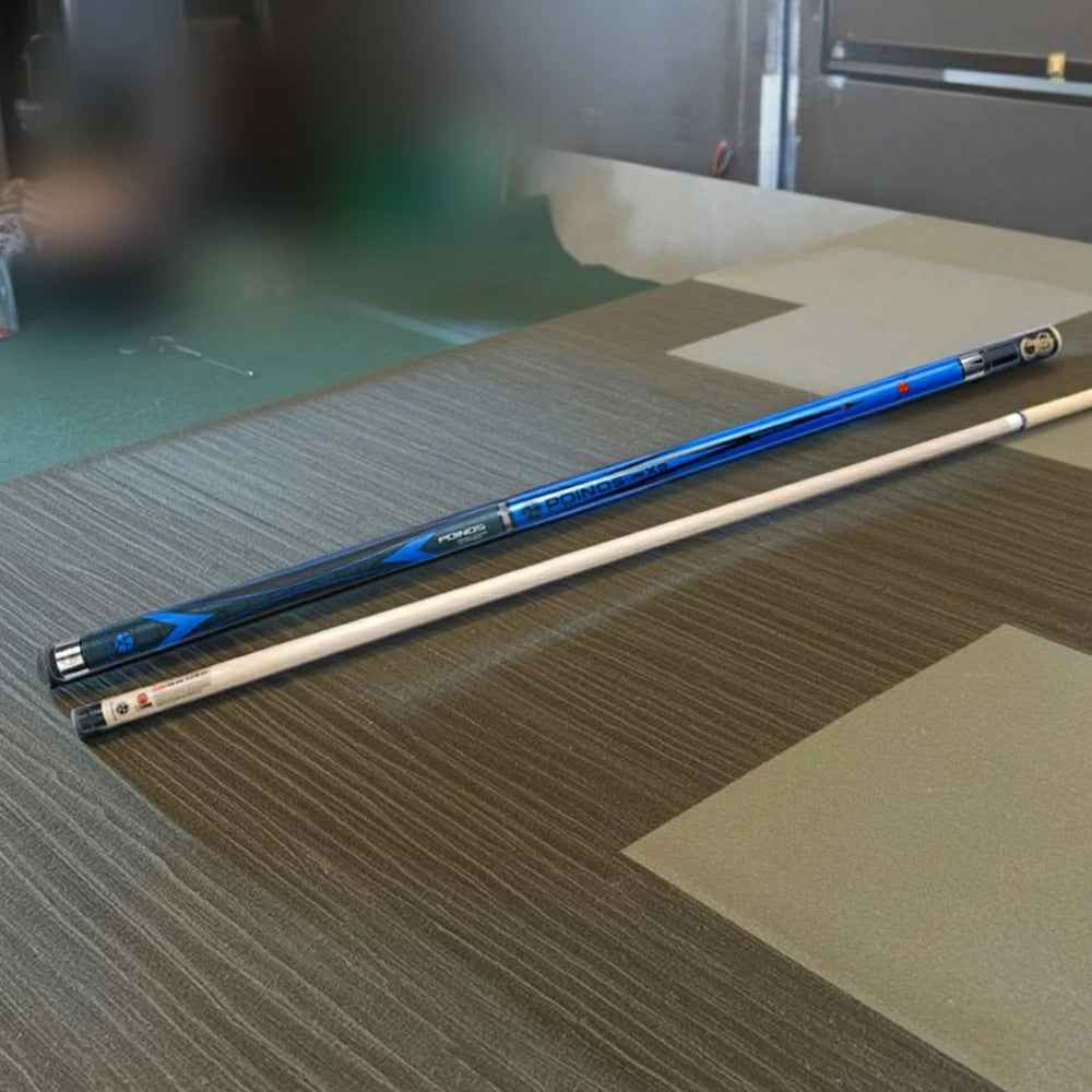 RB Professional Billiard Cue Set - 147cm with 12.5mm Tip, Cue Case Included – Blue