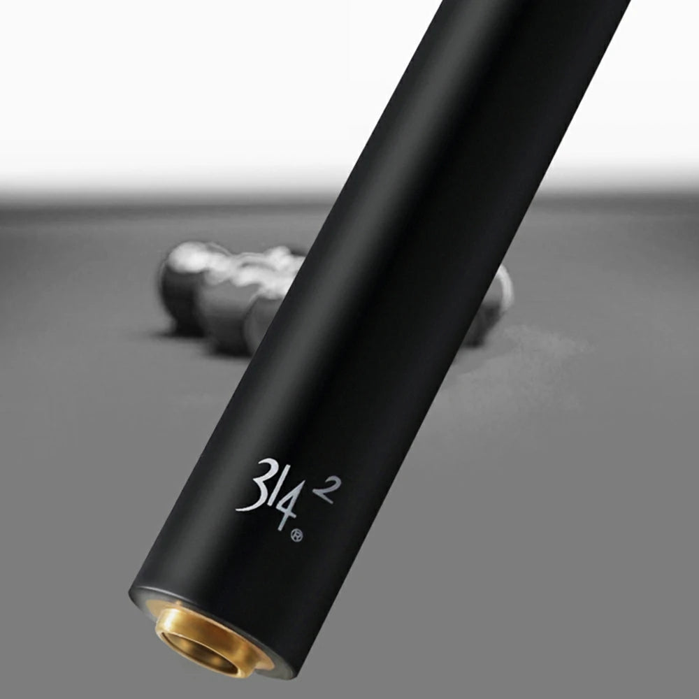 RB Professional Tech-Enhanced Billiard Cue 11.5/13mm Tip, 147cm Leather Grip with Black Cue Case - Black