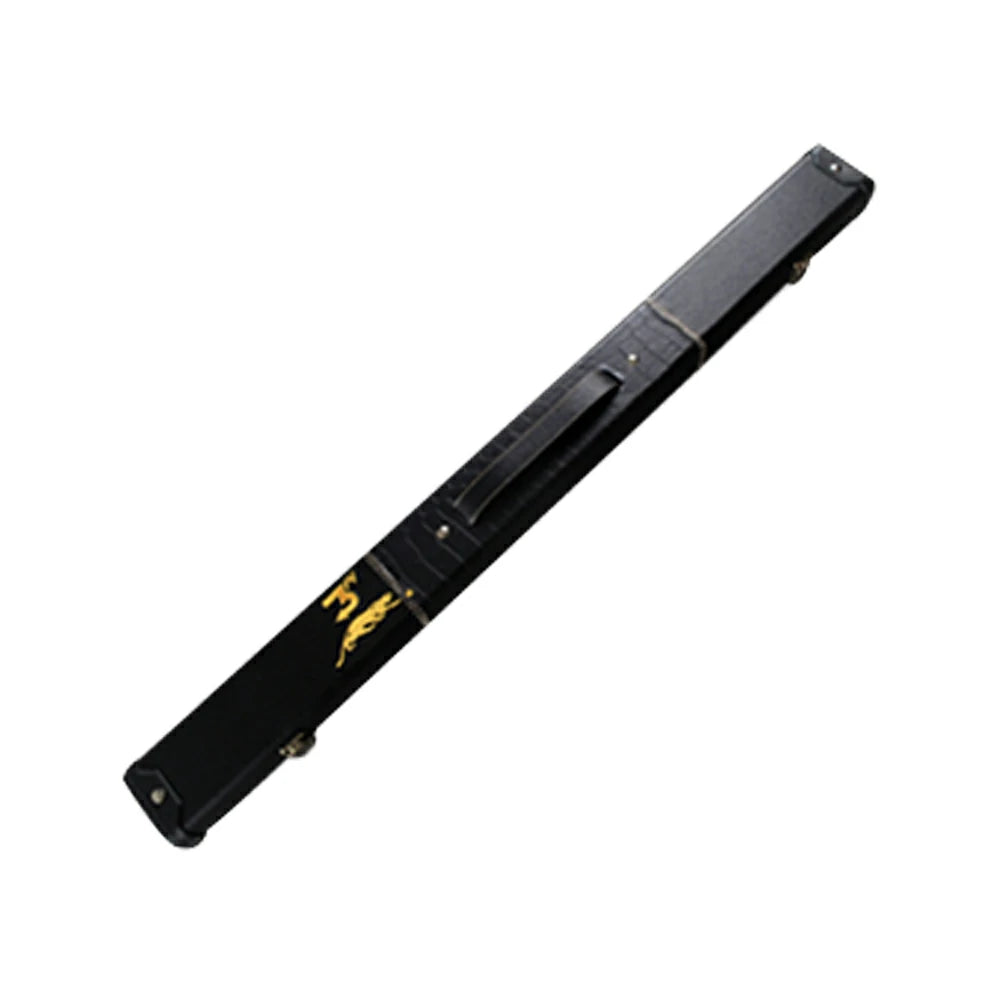 RB Professional Tech-Enhanced Billiard Cue 11.5/13mm Tip, 147cm Leather Grip with Black Cue Case - Black