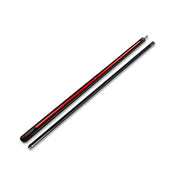 RB Professional Tech-Enhanced Billiard Cue 11.5/13mm Tip, 147cm Leather Grip with Black Cue Case - Black