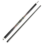 RB Professional Billiard Cue Set - 147cm, 12.5mm Tip, with Cue Case - Red & Yellow