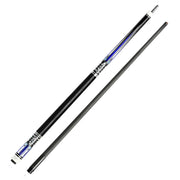 RB Professional Billiard Cue Set - 147cm, 12.5mm Tip, with Cue Case - Blue & White