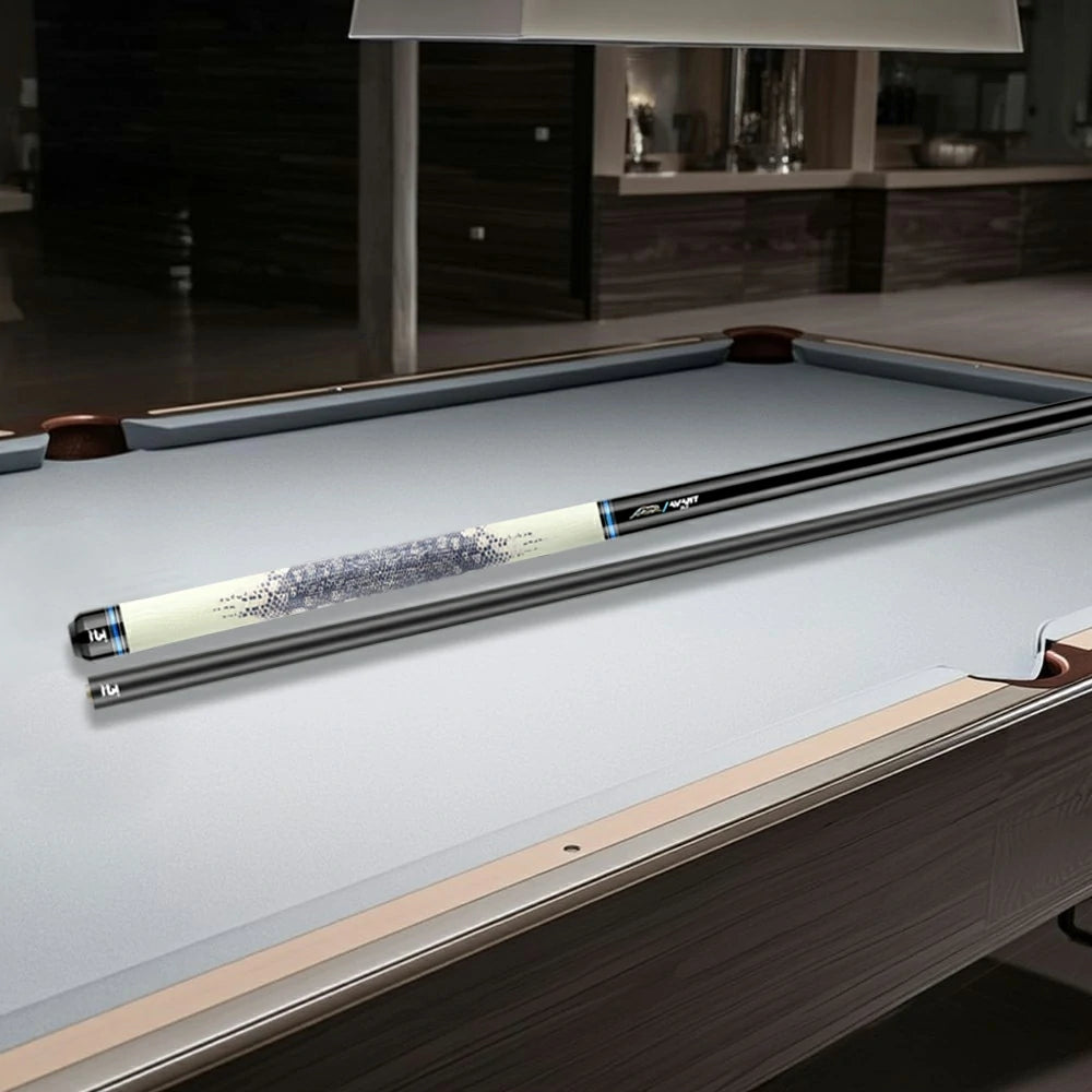 RB Professional Billiard Cue Set - 147cm with 13mm Tip, Cue Case Included, Advanced Tech Material – White