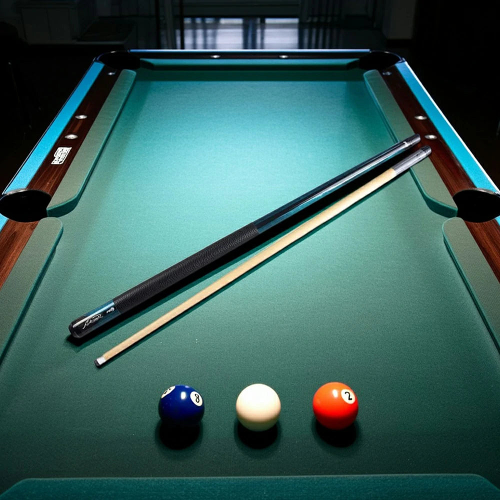 RB Billiard Cue Set - 147cm 11.5/13mm Tip Leather Grip with Case - Blue