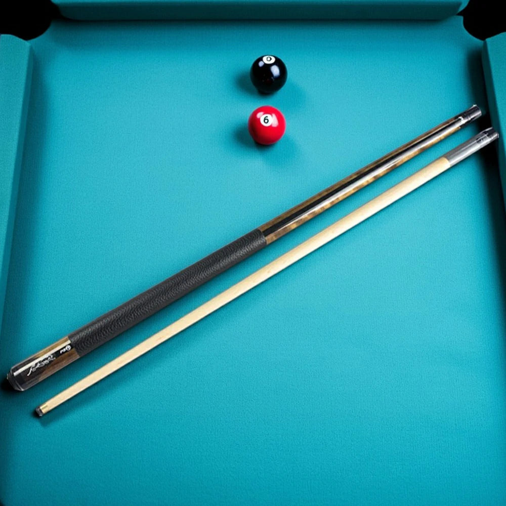 RB Billiard Cue Set - 147cm 11.5/13mm Tip Leather Grip with Case - Wood