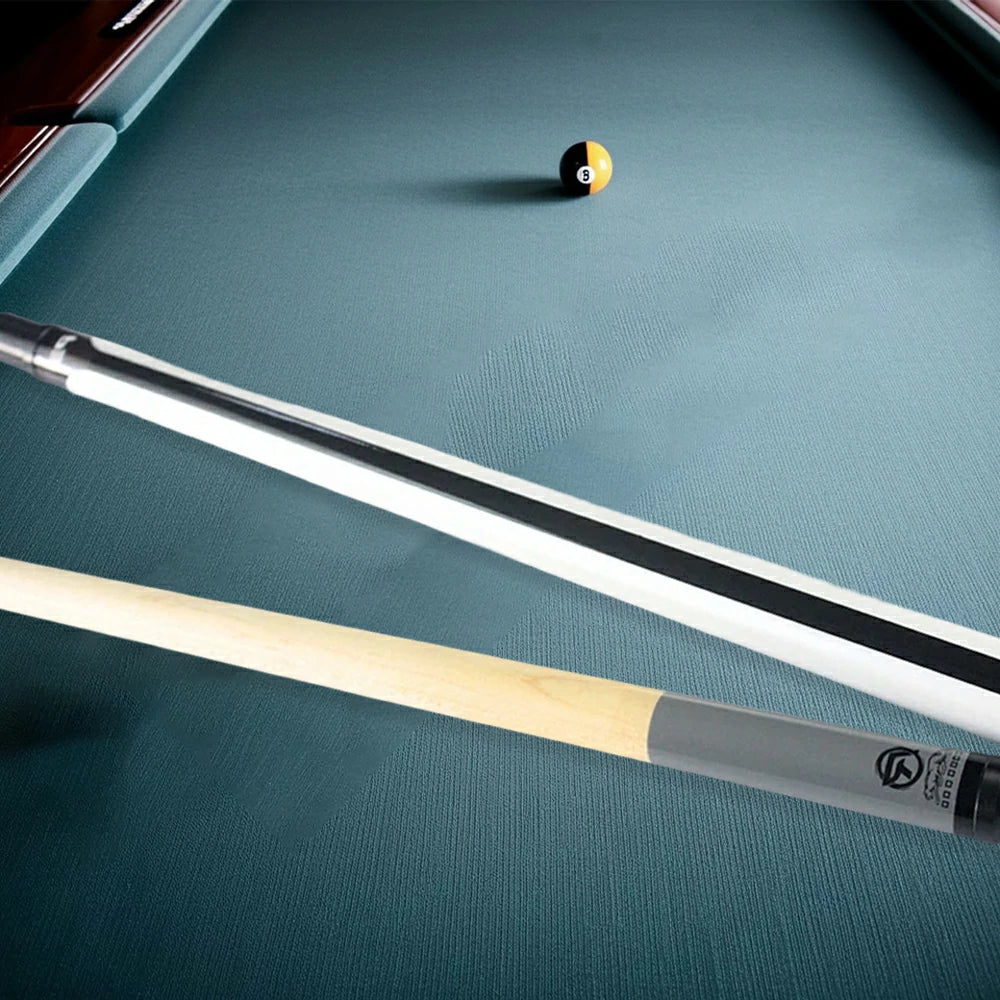 RB Billiard Cue Set - 147cm 11.5/13mm Tip Leather Grip with Case - White