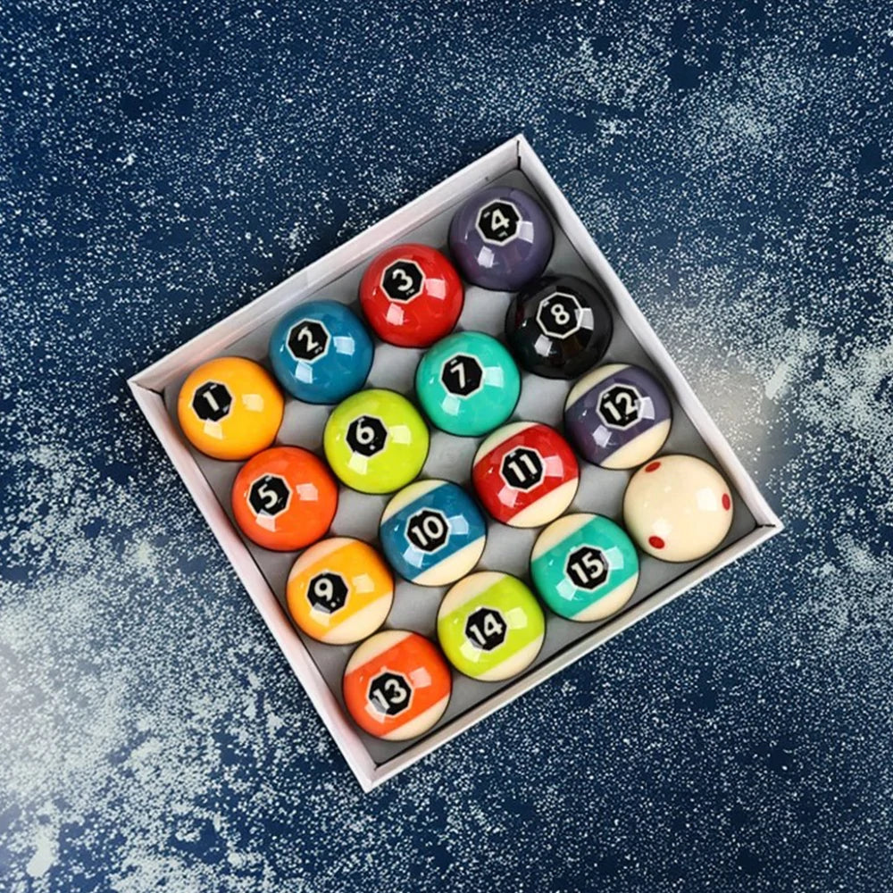 57.2mm Professional Tournament Crystal Billiard Balls - Oversized Octagon Single-Eye Dragon Style for Pool Halls/Home Game Rooms/Championship Events