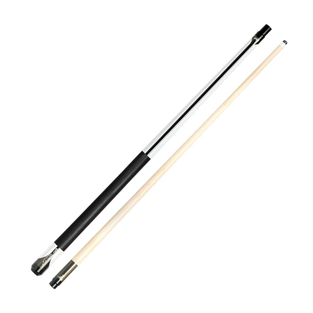 RB Professional Maple Billiard Cue 11.5/13mm Tip, 147cm Leather Grip with Cue Case - White