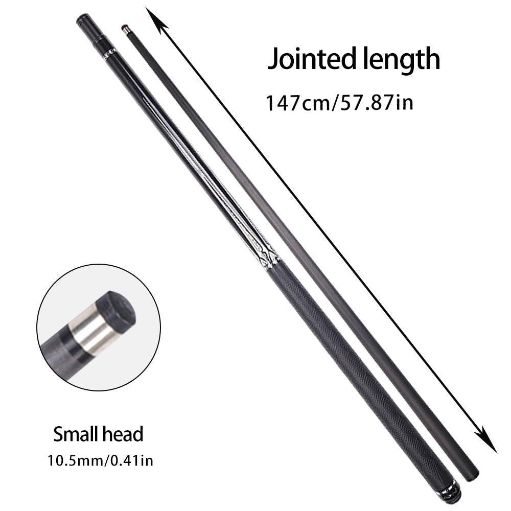 CUPPA 2-Piece 147cm Length Billiard Cue with Black Cue Case Billiard Accessories