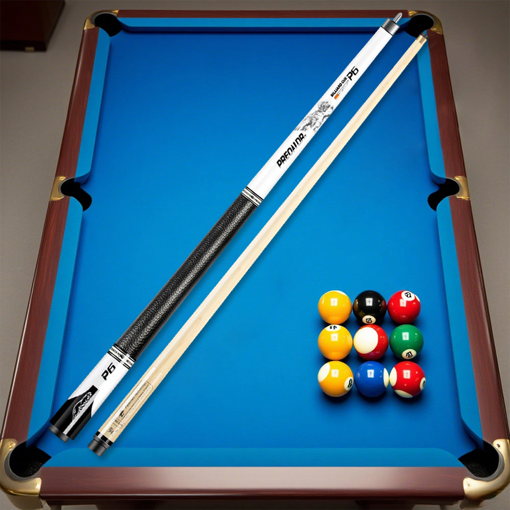 POINOS MZB 147cm White High-End Professional Maple Billiard Cue Billiard Accessories