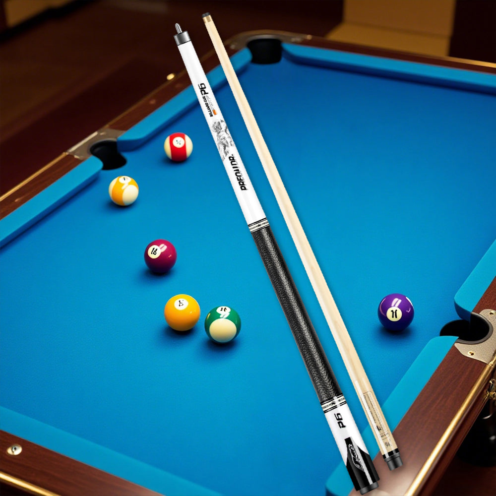 POINOS MZB 147cm White High-End Professional Maple Billiard Cue Billiard Accessories