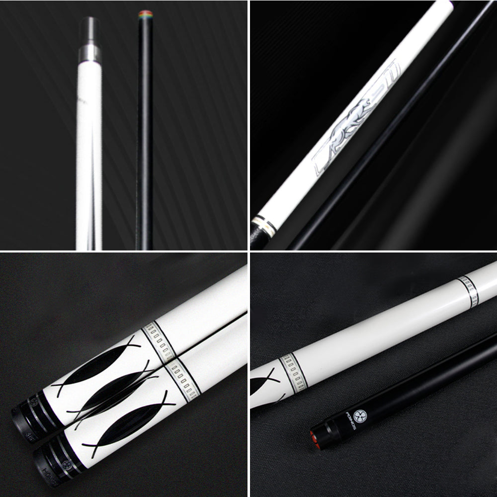 POINOS PT 147cm Length 13cm Cue tip White/Black High-End Professional Maple Billiard Cue Billiard Accessories