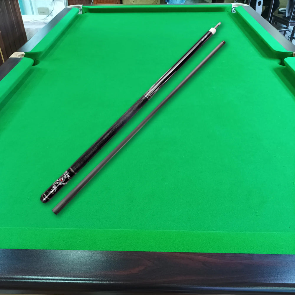 KONLLEN  Premier Professional AING-1F 18.5-20OZ 2-Piece Pool Cue Ebony Wood 147CM Billiard Cue - Black