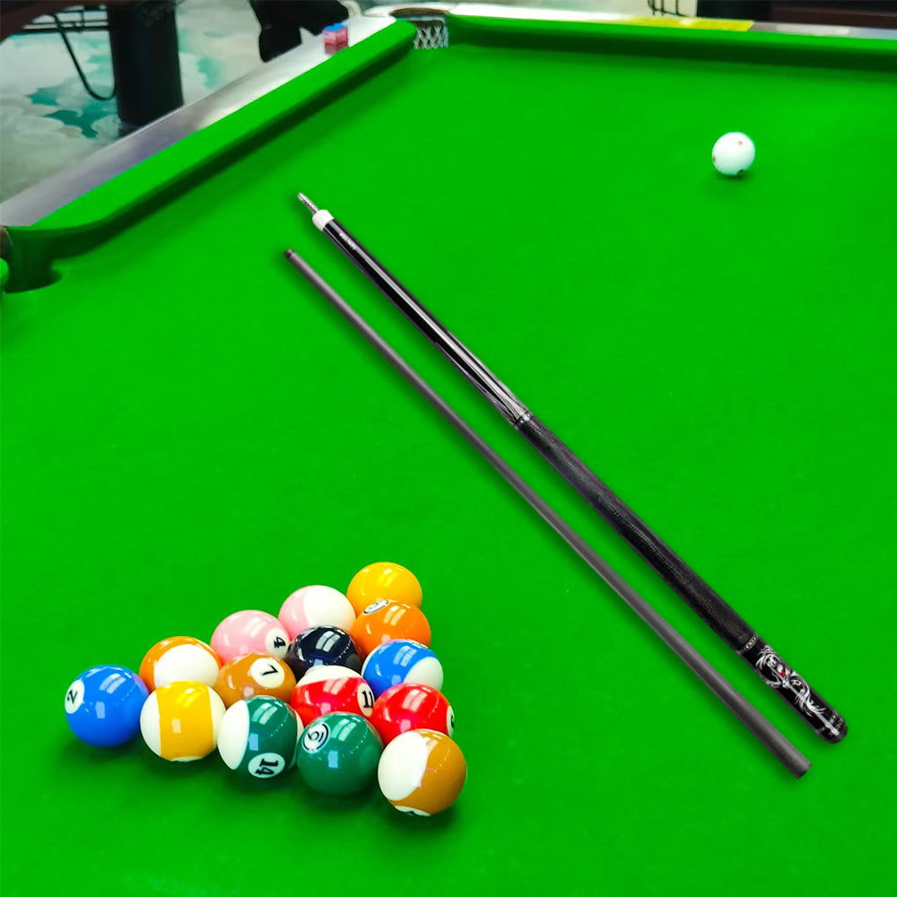 KONLLEN  Premier Professional AING-1F 18.5-20OZ 2-Piece Pool Cue Ebony Wood 147CM Billiard Cue - Black