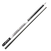 KONLLEN  Premier Professional AING-1WF 18.5-20OZ 2-Piece Pool Cue Ebony Wood 147CM Billiard Cue - White&Black