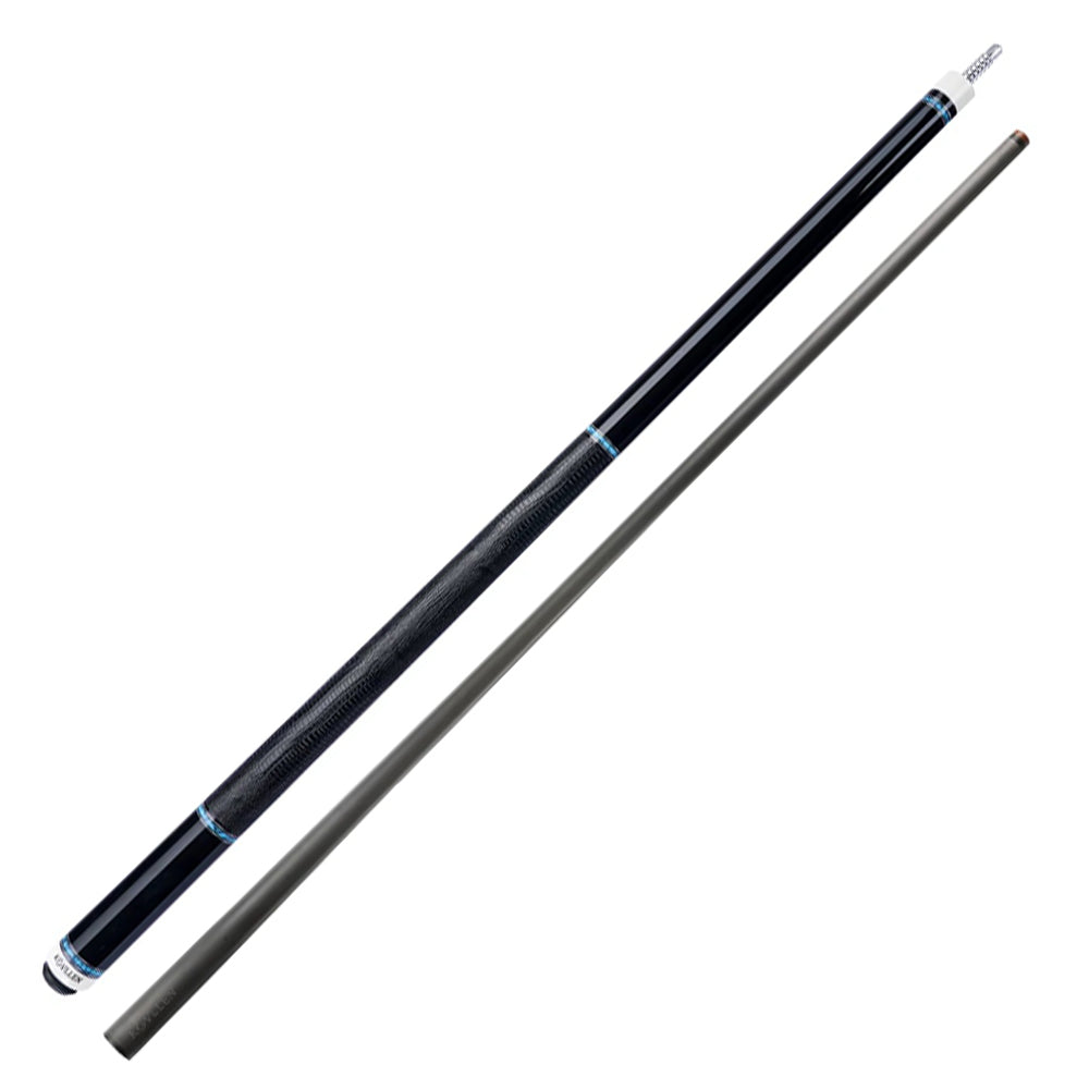KONLLEN  Premier Professional AK75-12BF 18.5-20OZ 2-Piece Pool Cue Maple Wood 147CM  Billiard Cue - Blue&Black