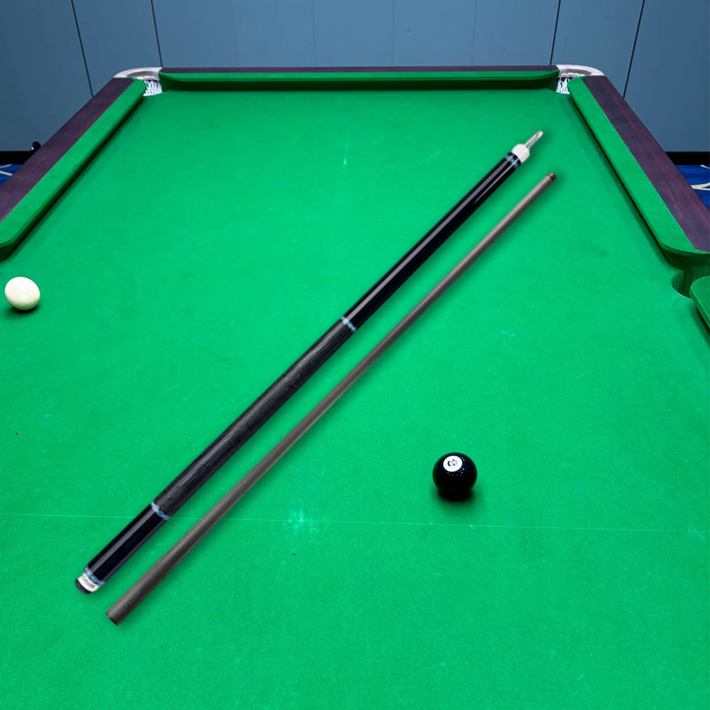 KONLLEN  Premier Professional AK75-12BF 18.5-20OZ 2-Piece Pool Cue Maple Wood 147CM  Billiard Cue - Blue&Black