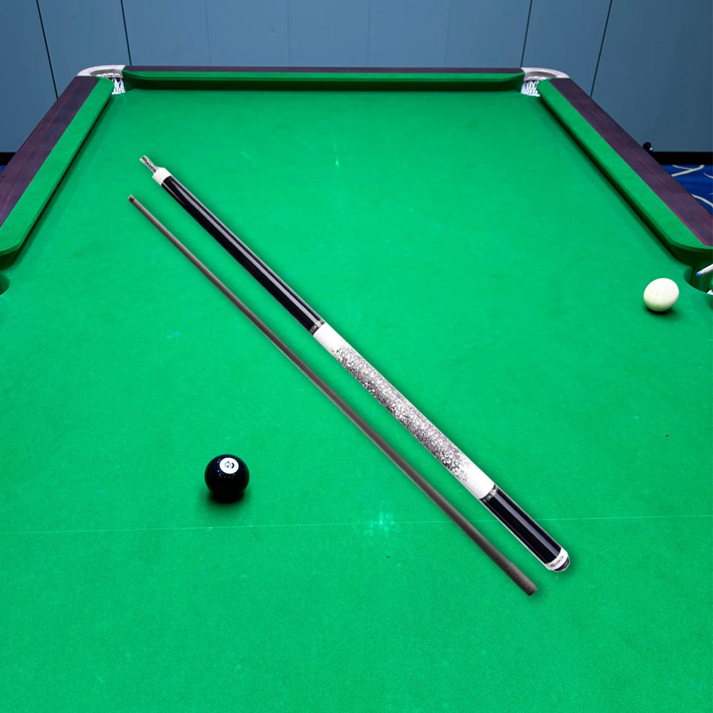 KONLLEN  Premier Professional AK75-12WF 18.5-20OZ 2-Piece Pool Cue Maple Wood 147CM Billiard Cue - White&Blue&Black