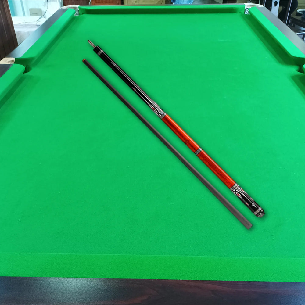KONLLEN Premier Professional AS-1F 18.5-20OZ 2-Piece Pool Cue Maple Wood 147CM Billiard Cue - Red&Black