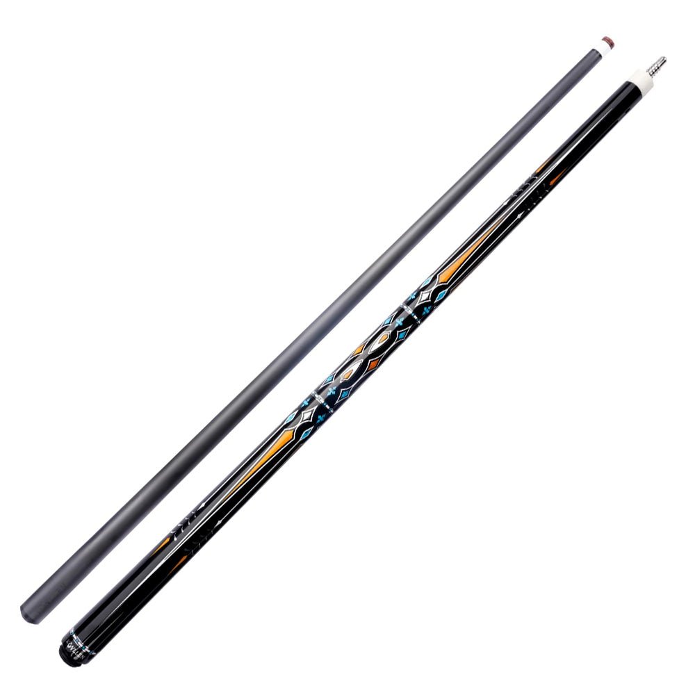 KONLLEN  Premier Professional Car-15 Darkyellow 18.5-20OZ 2-Piece Carom Cue Maple Wood 147CM Billiard Cue - Dark Yellow