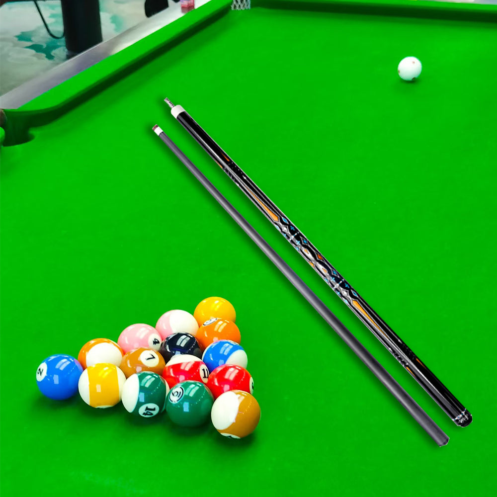 KONLLEN  Premier Professional Car-15 Darkyellow 18.5-20OZ 2-Piece Carom Cue Maple Wood 147CM Billiard Cue - Dark Yellow