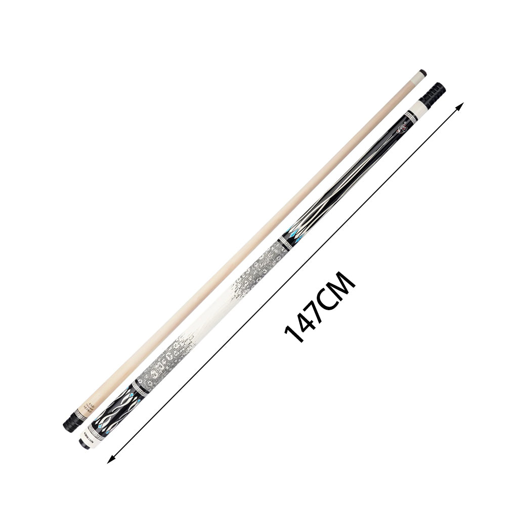 KONLLEN  Premier Professional Dragon-1 18.5-20OZ 2-Piece Pool Cue Maple Wood 147CM Billiard Cue - White&Black