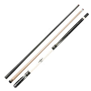KONLLEN  Premier Professional KL-01WR 18.5-20OZ 2-Piece Pool Cue Ebony Wood 147CM Billiard Cue - White&Black