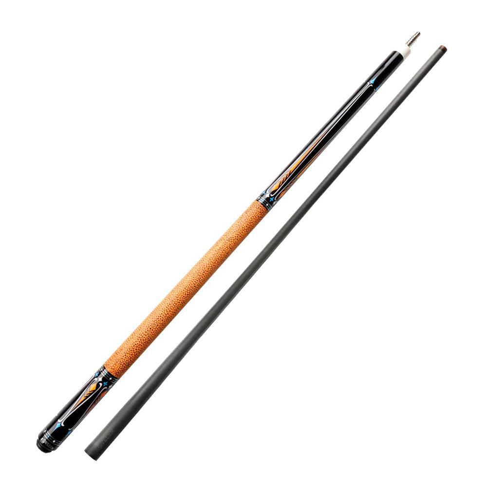 KONLLEN  Premier Professional KL-09 18.5-20OZ 2-Piece Pool Cue Maple Wood 147CM Billiard Cue - Brown&Black