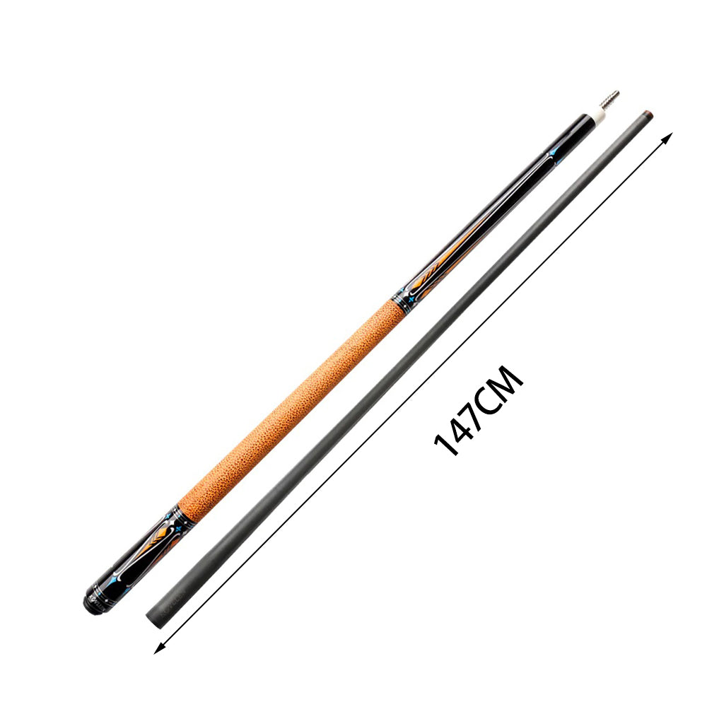 KONLLEN  Premier Professional KL-09 18.5-20OZ 2-Piece Pool Cue Maple Wood 147CM Billiard Cue - Brown&Black