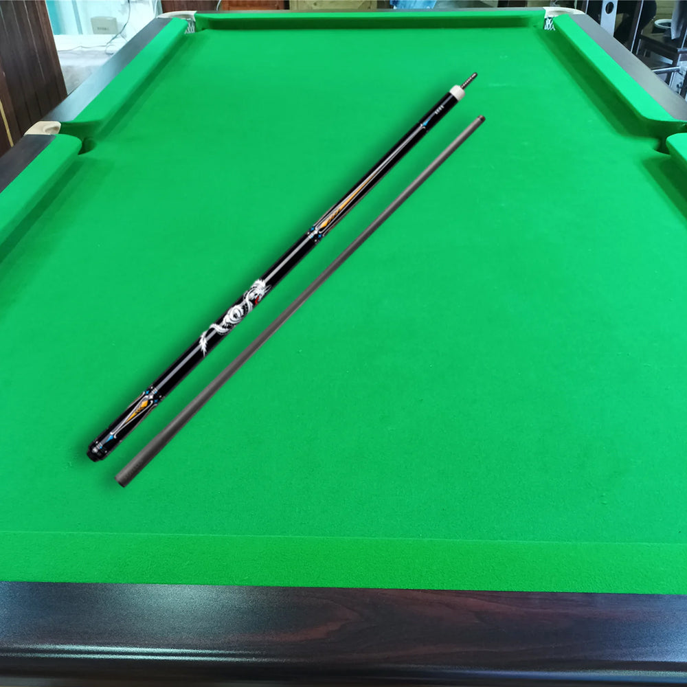 KONLLEN  Premier Professional KL-10YF 18.5-20OZ 2-Piece Pool Cue Maple Wood 147CM Billiard Cue - Yellow&Black