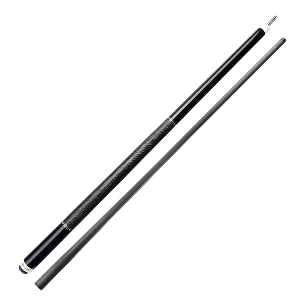 KONLLEN  Premier Professional KL-12BF 18.5-20OZ 2-Piece Pool Cue Maple Wood 147CM Billiard Cue - Black